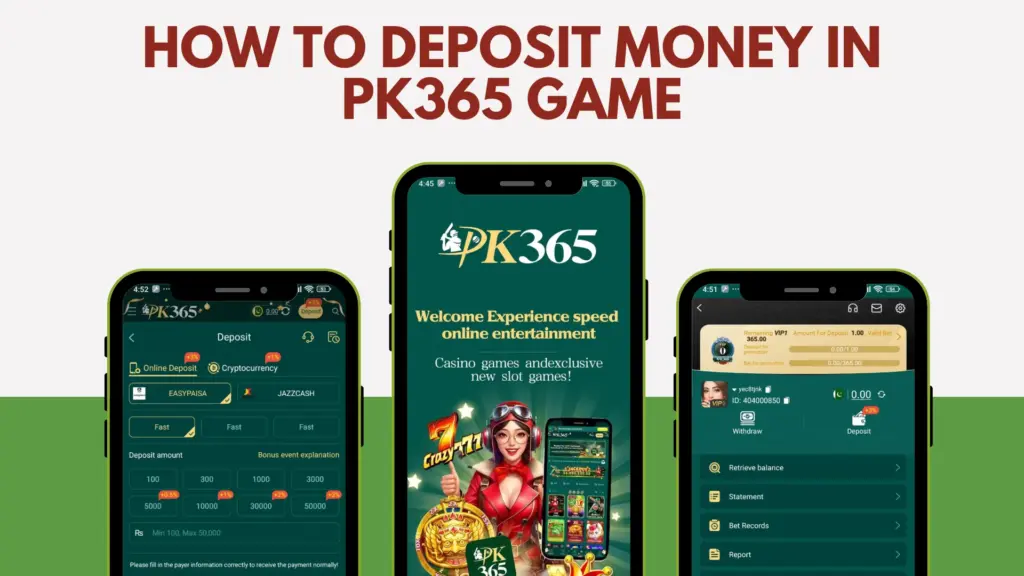 pk365 deposit